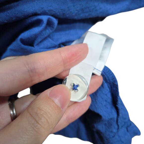 Gap Eyelet Scoop Neck Dress in Dazzling Blue - Picture 14 of 14